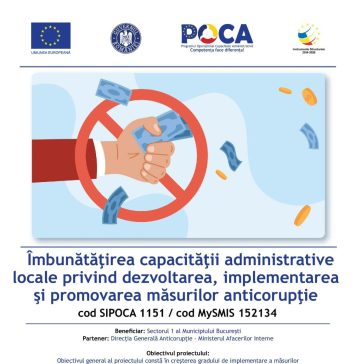 Primăria Sectorului 1 implementează un amplu program de prevenire a faptelor de corupție