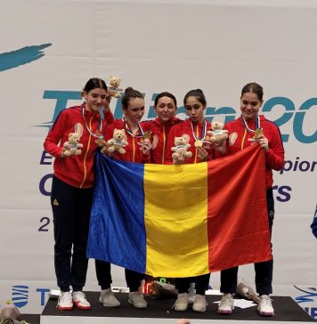 Echipa feminină de sabie a României a câştigat medaliile de aur la Europenele de Scrimă pentru cadeţi