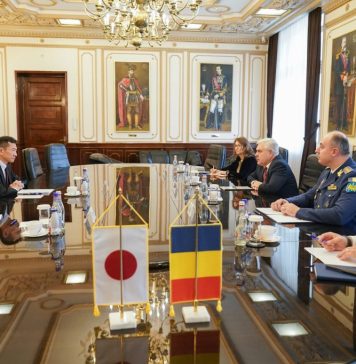 Romanian Defence Minister and Japan’s Ambassador Hiroshi Ueda talk about cooperation prospects in Defence area