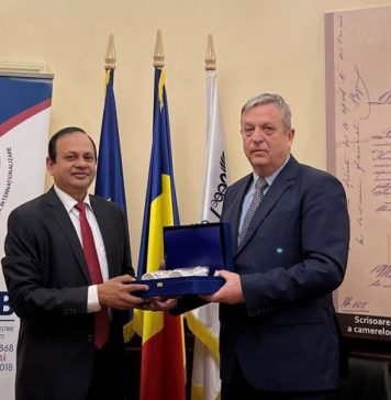 Ambassador of Bangladesh, meeting with president of Bucharest Chamber of Commerce (CCIB)