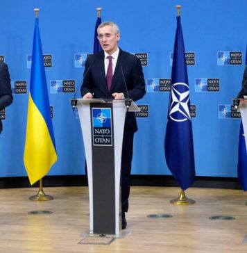 NATO Secretary General welcomes Ukraine Foreign Minister Kuleba and EU High Representative Borrell to NATO Headquarters