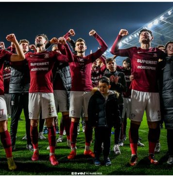 Rapid a învins-o pe Chindia (2-0) şi a urcat pe podium în Superligă