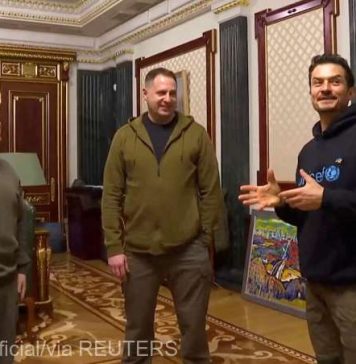 Actorul Orlando Bloom, ambasador al bunăvoinţei pentru UNICEF, vizită în Ucraina