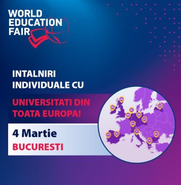 65 de instituţii de învăţământ din 16 ţări îşi vor prezenta oferta educaţională la târgul World Education Fair, organizat în Bucureşti, Cluj-Napoca şi Galaţi