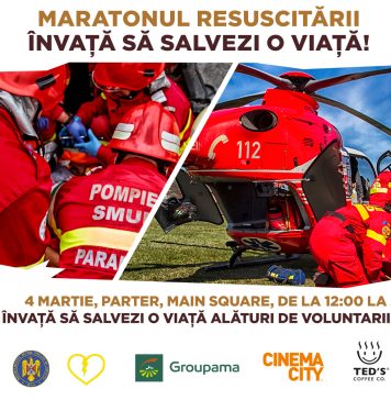 Maratonul resuscitării are loc, sâmbătă, în București, la Park Lake