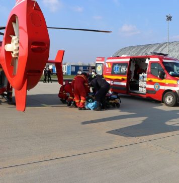 Un român în stare gravă a fost salvat și transportat din Bulgaria în București cu elicopterul SMURD