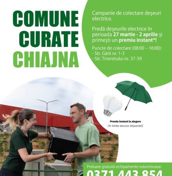 Primăria Chiajna demarează o acțiune de colectare deșeuri electrice