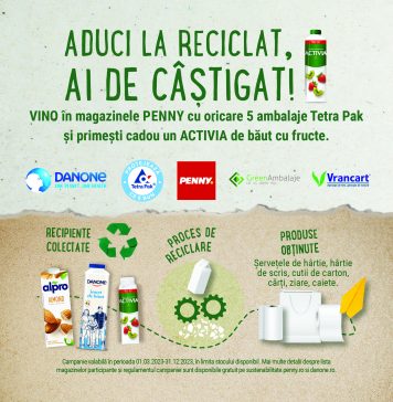 PENNY colectează ambalajele Tetra Pak în toate magazinele din rețea