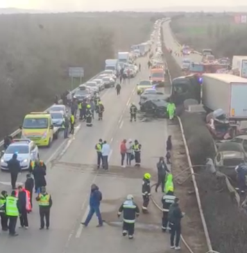 VIDEO/ Accident uriaș pe o autostradă din Ungaria. Peste 40 de TIR-uri și mașini s-au ciocnit în lanț