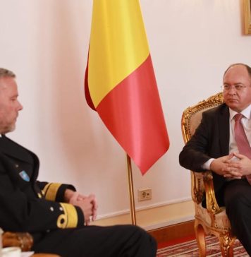 Bogdan Aurescu, întâlnire cu președintele Comitetului Militar al NATO, amiralul Rob Bauer