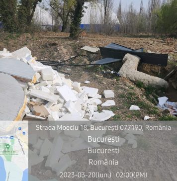 Operatorul unui şantier din Bucureşti, amendat de Garda Naţională de Mediu cu 80.000 lei – FOTO
