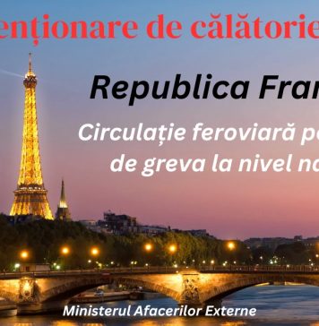 MAE a emis o atenţionare de călătorie pentru Franţa