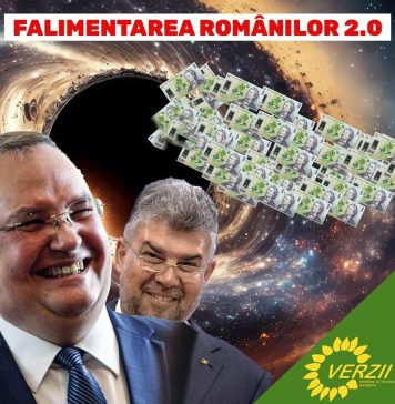 Partidul Verde: PSD-PNL-UDMR pregătesc o așa zisă spoială a găurii de la buget, care este făcută tot de ei, pentru a distrage atenția de la falimentarea românilor