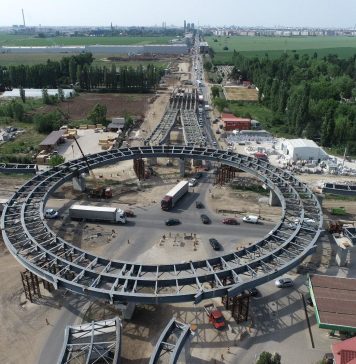 VIDEO/ Pasajul de la Oltenița, cel mai mare sens giratoriu suspendat de pe Centura Capitalei, aproape de inaugurare