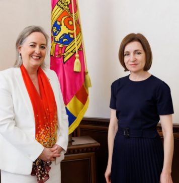 Maia Sandu s-a întâlnit cu ambasadoarea Canadei în Republica Moldova, Annick Goulet, la încheierea mandatului său