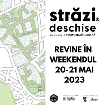 Evenimentul ”Străzi deschise – Bucureşti, Promenadă urbană” NU se desfăşoară în acest weekend