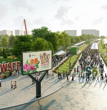 Premieră la West Side Flower Fest: Aranjamente gigant, grădini tematice şi senzoriale, rochie din 1.000 de trandafiri reciclabili