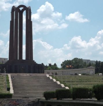 Ceremony of lighting 100 candles in memory of the Unknown Soldier of Romania, in Carol Park in Bucharest