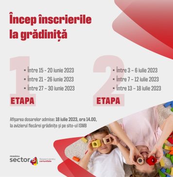 În Sectorul 5 s-a dat startul înscrierilor la grădinițele și creșele de stat
