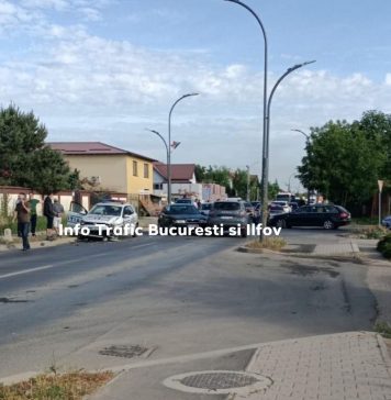 Accident grav cu o mașină de Poliție, lângă București. Doi polițiști au ajuns la spital