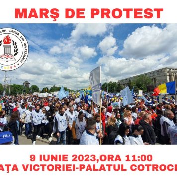 Sindicatele din Educaţie aşteaptă 20.000 de persoane la protestul din Capitală