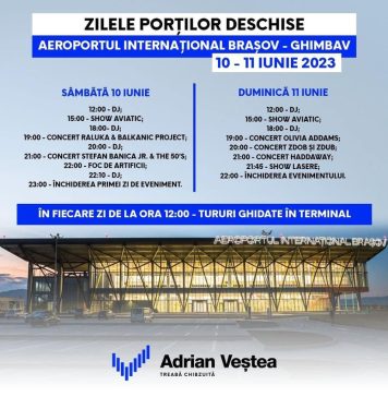 Aeroportul Internaţional Braşov-Ghimbav, primul aeroport construit de la zero în România în ultimii 50 de ani
