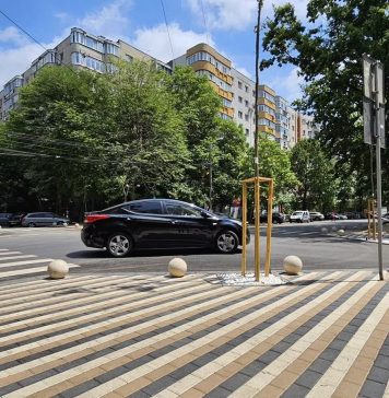 În Sectorul 5 au fost montate noi dispozitive de protejare a trotuarelor