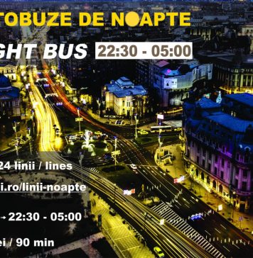 Trei noi linii de autobuz vor circula noaptea în București/ În plus, TPBI modifică traseul altor două