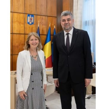 Premierul Marcel Ciolacu a discutat cu ambasadoarea SUA la Bucureşti