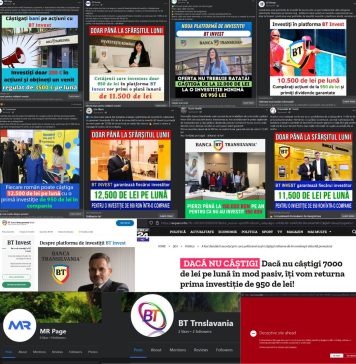 Reclame false în social media cu imaginea BT