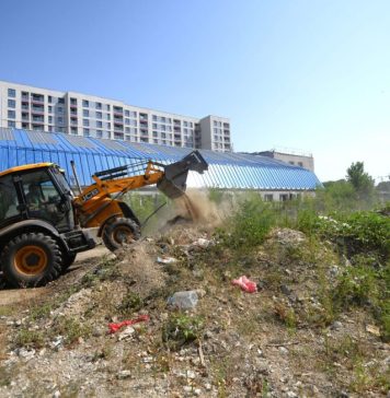 A început a doua fază din construcția Parcului Liniei din Sectorul 6