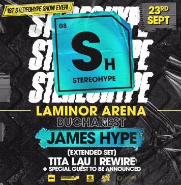 James Hype lansează primul show Stereohype la București, pe 23 septembrie, la Laminor Arena