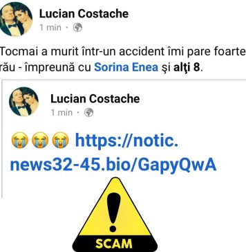 Alertă DNSC cu privire la anumite mesaje cu caracter tragic: ”Nu dați click dacă primiți acest mesaj!”