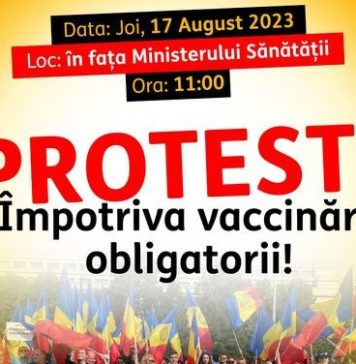 AUR anunță protest la Ministerul Sănătății împotriva Strategiei de Vaccinare a ministrului Rafila