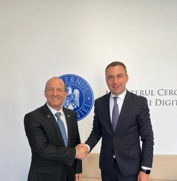 Bogdan Ivan, ministrul Cercetării, Inovării și Digitalizării, întâlnire cu Excelența Sa, domnul Reuven Azar, Ambasadorul Israelului în România