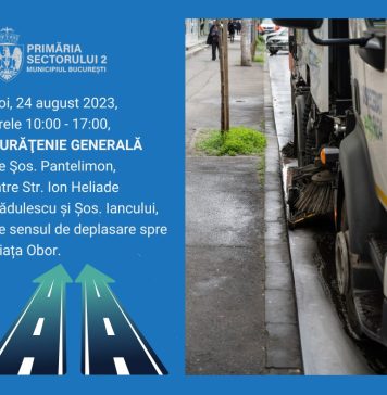 O nouă zi de curățenie generală în Sectorul 2, pe Șoseaua Pantelimon
