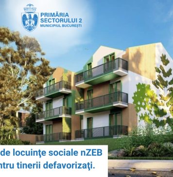 Primăria Sectorului 2 va construi 30 de locuinţe sociale de tip „nearly Zero-Energy Building” pentru tineri
