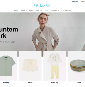 Clienții Primark pot verifica acum disponibilitatea produselor prin noul site lansat în România