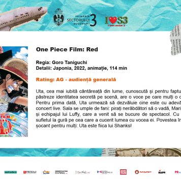 Personaje manga? Le poți vedea la „Cinema în aer liber”, în „One Piece Film: Red”