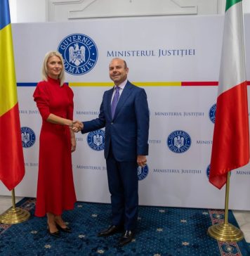 Ministrul Justiției, Alina Gorghiu, întâlnire cu ambasadorul Italiei, Alfredo Durante Mangoni