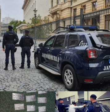 Tânăr prins de jandarmi cu 26 de plicuri cu un praf alb, în centrul Capitalei
