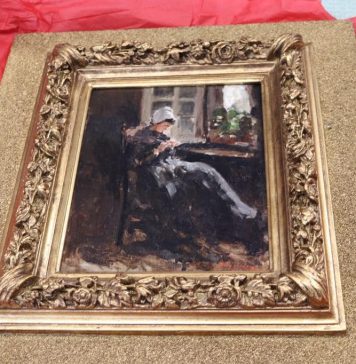 Tabloul „Bretonă lucrând (La fereastră)” de Grigorescu a fost cumpărat de Ministerul Culturii