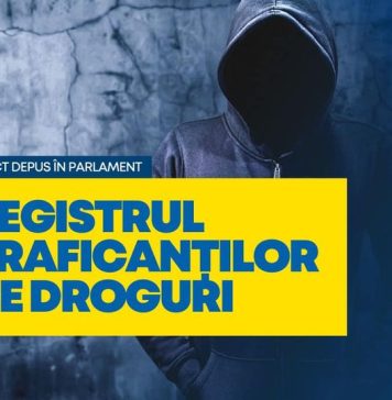 PNL a depus în Parlament proiectul de lege privind înființarea unui Registru al traficanților de droguri