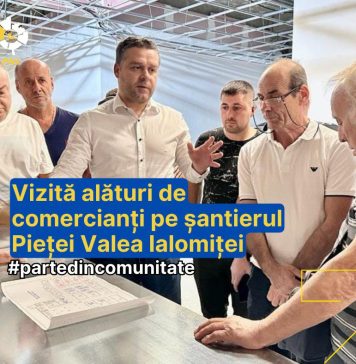 Ciprian Ciucu, primarul liberal al Sectorului 6, vizită de lucru pe șantierul Pieței Valea Ialomiței