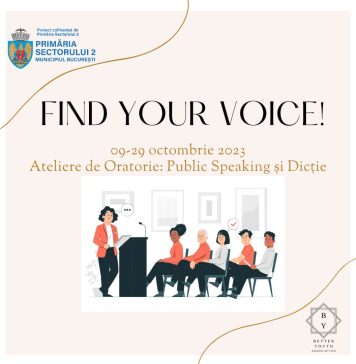 Cursuri de oratorie şi dicție în Sectorul 2, pentru tinerii între 14 şi 35 de ani