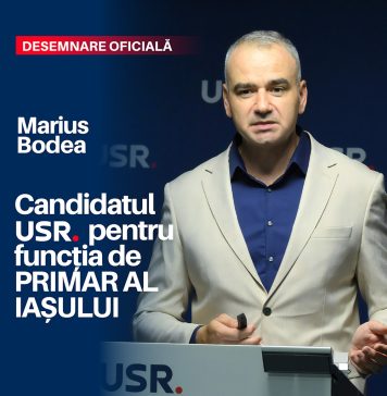 Senatorul Marius Bodea, desemnat oficial candidatul USR pentru a deveni Primarul Municipiului Iași