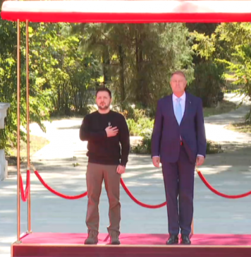 Preşedintele Klaus Iohannis l-a primit la Palatul Cotroceni pe Volodimir Zelenski