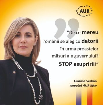 Gianina Șerban, deputat AUR de Ilfov: Românii, mereu înfrânți! Deschidem larg ochii iar în 2024 știm ce avem de făcut: redăm demnitatea românilor!