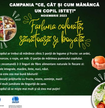 Campanie privind alimentația sănătoasă la copiii de vârsta şcolară