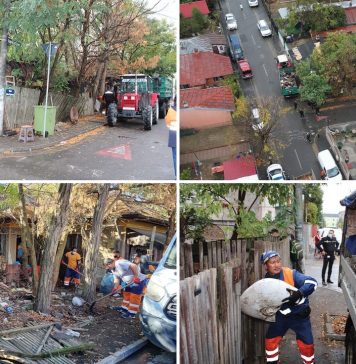 FOTO/ Focar de infecție într-o gospădărie din Sectorul 2. Peste 20 de tone de gunoi, scoase atât din curte, cât şi din casă